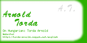 arnold torda business card